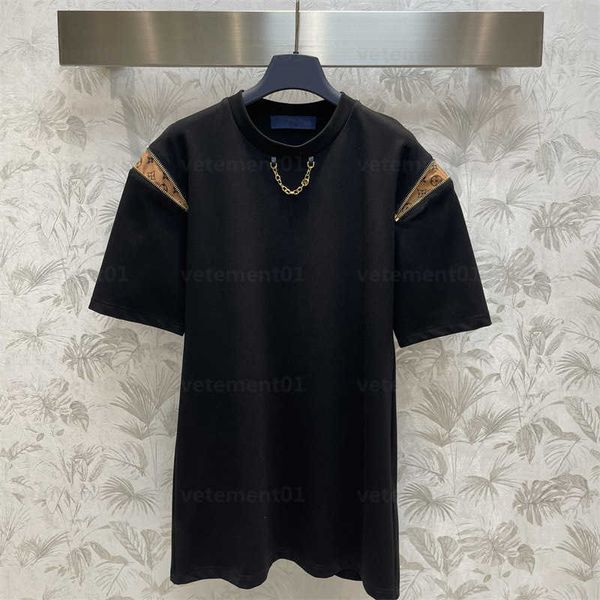 classic summer designer dresses for women chain decoration small a version of the round neck short-sleeved lean casual girls hanging-out wom, Black;gray
classic summer designer dresses for women chain decoration small a version of the round neck short-sleeved lean casual girls hanging-out wom, Black;gray