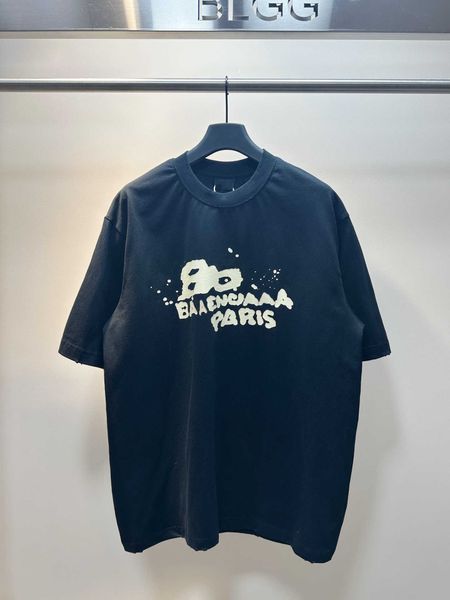high edition spring/summer new hand painted graffiti letter print home correct short sleeve pure cotton t-shirt, White;black
high edition spring/summer new hand painted graffiti letter print home correct short sleeve pure cotton t-shirt, White;black