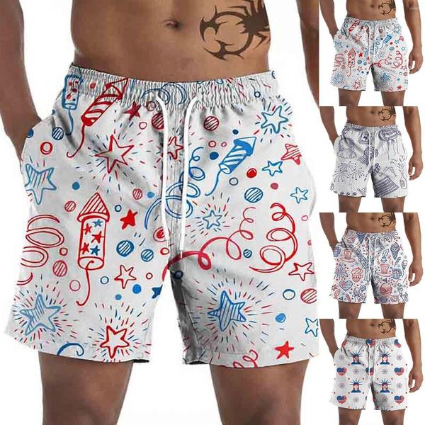men's shorts independence day element print swimwear swim trunks beach swimming board quick dry pant casual streetwear, White;black
men's shorts independence day element print swimwear swim trunks beach swimming board quick dry pant casual streetwear, White;black