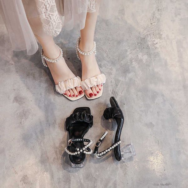 sandals net red french sandals in the summer of new thick heels small transparent fairy style gentle ladies medium women 230613, Black
sandals net red french sandals in the summer of new thick heels small transparent fairy style gentle ladies medium women 230613, Black