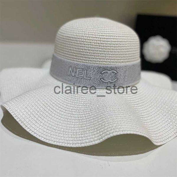 wide brim hats summer ruffle straw hat luxury hats fashion mens womens bucket hat sun protection lady travel beach sunhat designer large eav, Blue;gray
wide brim hats summer ruffle straw hat luxury hats fashion mens womens bucket hat sun protection lady travel beach sunhat designer large eav, Blue;gray