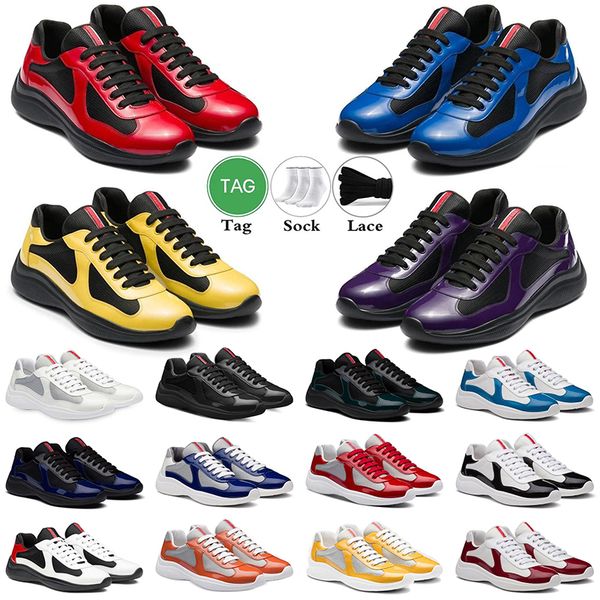 men america cup designer sneakers shoes patent leather flat trainers black blue mesh lace-up nylon casual shoes americas cup outdoor america
men america cup designer sneakers shoes patent leather flat trainers black blue mesh lace-up nylon casual shoes americas cup outdoor america