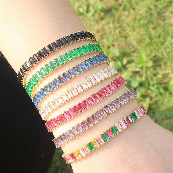 ins style ladies bracelet colorful solid color zirconia full of diamonds rainbow tennis, Silver
ins style ladies bracelet colorful solid color zirconia full of diamonds rainbow tennis, Silver