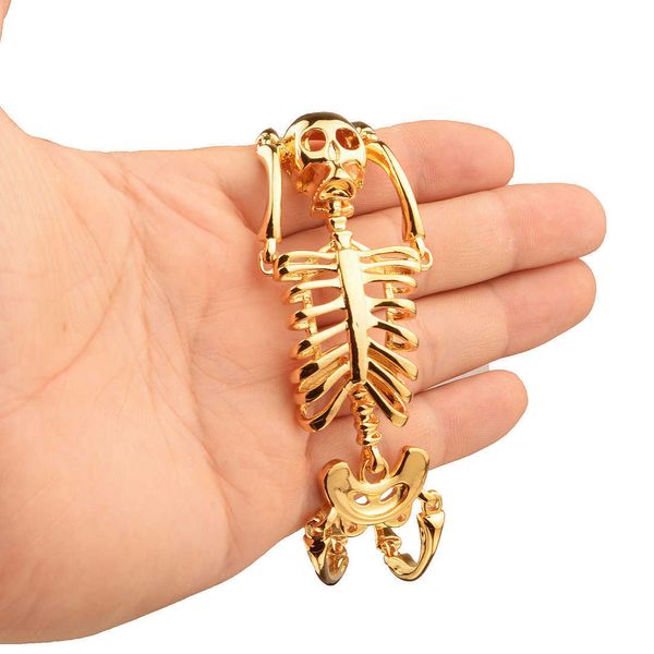 stainless steel extraordinary skull skeleton bracelet gold plated bracelets hip hop jewelry rapper men, Silver
stainless steel extraordinary skull skeleton bracelet gold plated bracelets hip hop jewelry rapper men, Silver
