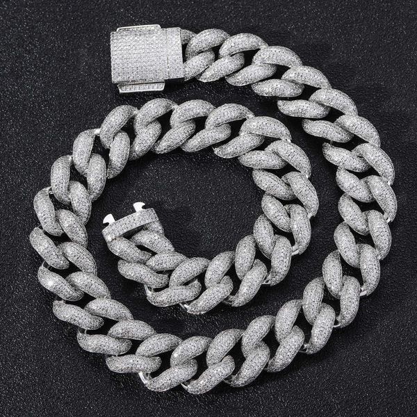 factory wholesale 18mm moissanite diamond cuban link chain bracelet iced out silver men hip hop necklace
factory wholesale 18mm moissanite diamond cuban link chain bracelet iced out silver men hip hop necklace
