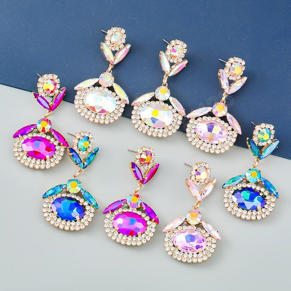 metal oval rhinestone glass geometric earrings women's exaggerated pop dangle earrings banquet jewelry accessories, Silver
metal oval rhinestone glass geometric earrings women's exaggerated pop dangle earrings banquet jewelry accessories, Silver