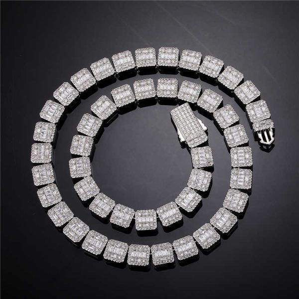 hip hop jewelry set 10mm white gold plated baguette chain cubic zircon diamond necklace iced out clustered tennis necklace, Silver
hip hop jewelry set 10mm white gold plated baguette chain cubic zircon diamond necklace iced out clustered tennis necklace, Silver