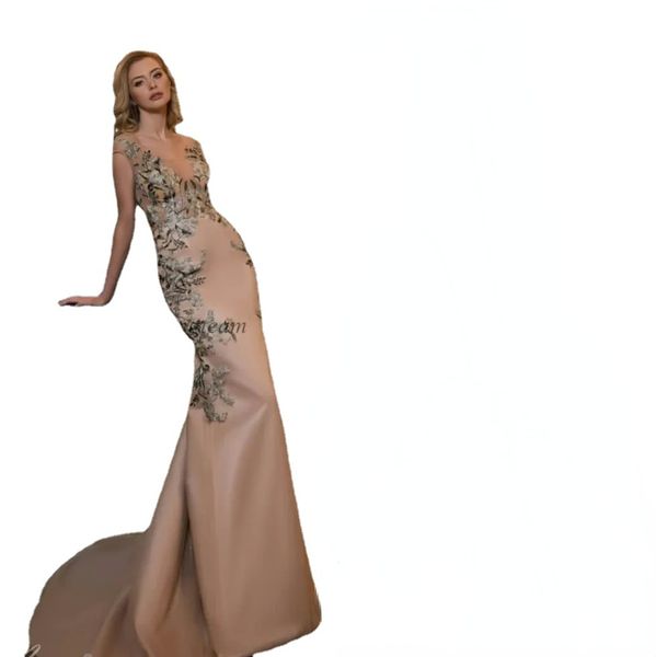 champagne mermaid evening dresses appliqued sheer v neck buttons back prom gowns see through plus size satin formal dress, Black;red
champagne mermaid evening dresses appliqued sheer v neck buttons back prom gowns see through plus size satin formal dress, Black;red