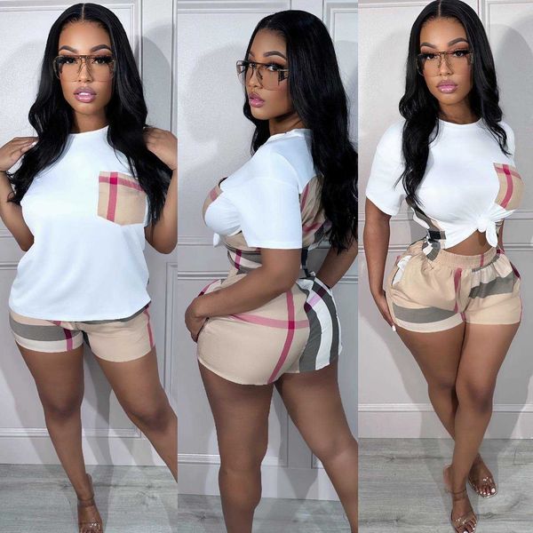 women tracksuits two piece sets short sleeve white t-shirt summer stripe plaid print casual two piece set plus size s-3xl, Gray
women tracksuits two piece sets short sleeve white t-shirt summer stripe plaid print casual two piece set plus size s-3xl, Gray