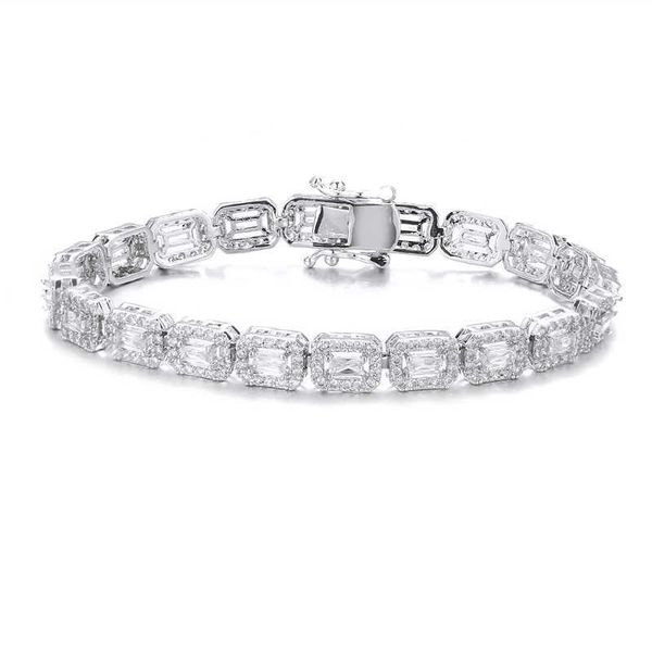 emmaya basic luxury rectangle ice out zircon micro pave gemstone baguette diamond gold tennis bracelet for women couple man, Silver
emmaya basic luxury rectangle ice out zircon micro pave gemstone baguette diamond gold tennis bracelet for women couple man, Silver