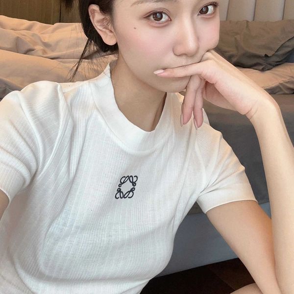 2023 spring/summer new product women's clothing embroidery thread tight fit high waist short half neck sleeve, White
2023 spring/summer new product women's clothing embroidery thread tight fit high waist short half neck sleeve, White