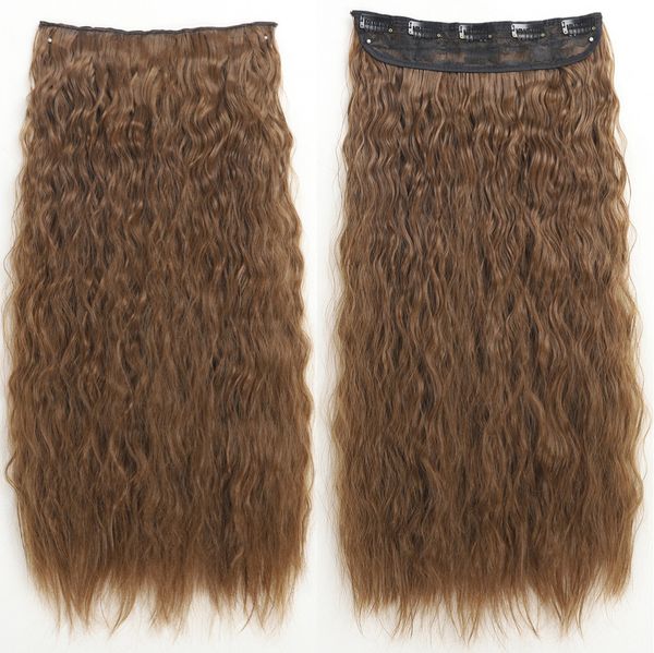 22 inch one-piece 5-clip synthetic hair extensions ponytail - variety of styles - instantly transform your look, Black
22 inch one-piece 5-clip synthetic hair extensions ponytail - variety of styles - instantly transform your look, Black