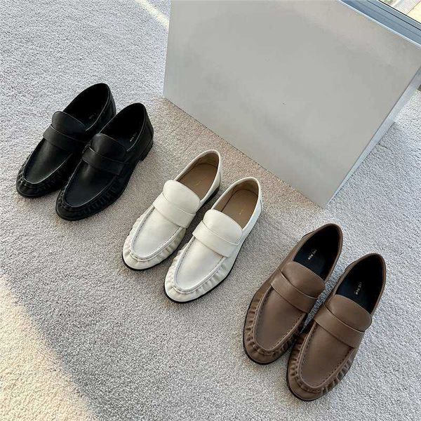 the row 2023 spring new lefu shoes women's sheepskin pleated round toe flat sole single shoes step on small leather shoes, Black
the row 2023 spring new lefu shoes women's sheepskin pleated round toe flat sole single shoes step on small leather shoes, Black