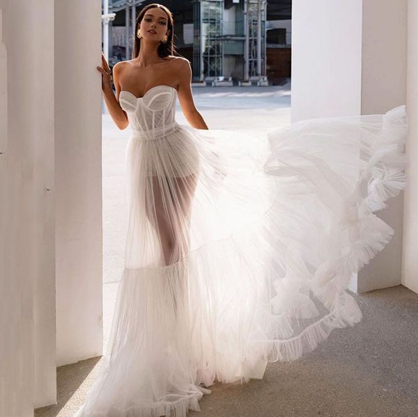 boho tulle wedding dress 2023 for women sweethearts backless pleats illusion beach bridal party gowns vestidos de novia custom made, White
boho tulle wedding dress 2023 for women sweethearts backless pleats illusion beach bridal party gowns vestidos de novia custom made, White