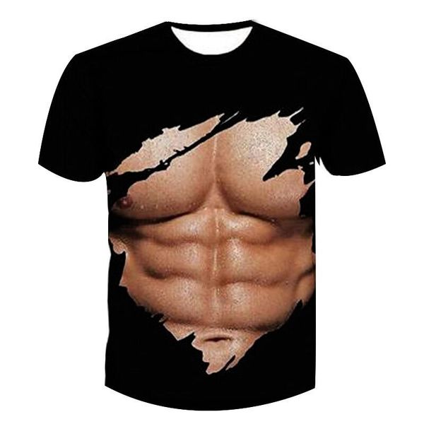 vivid 3d muscle printed men's short sleeve t-shirt 3d print muscle t-shirt summer tees, White;black
vivid 3d muscle printed men's short sleeve t-shirt 3d print muscle t-shirt summer tees, White;black
