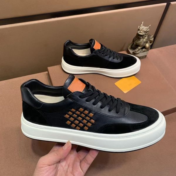 designer spring and autumn men's breathable, anti-slip and wear matching color flat casual sneakers two colors are available, Black
designer spring and autumn men's breathable, anti-slip and wear matching color flat casual sneakers two colors are available, Black