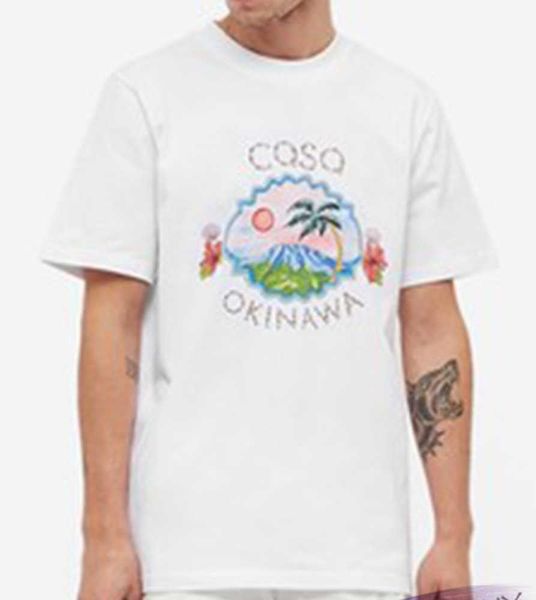 casablanca 23ss designer t shirt hawaii beach sunset mountain scenery print casual round neck loose men and women fashion short sleeve summe, White;black
casablanca 23ss designer t shirt hawaii beach sunset mountain scenery print casual round neck loose men and women fashion short sleeve summe, White;black