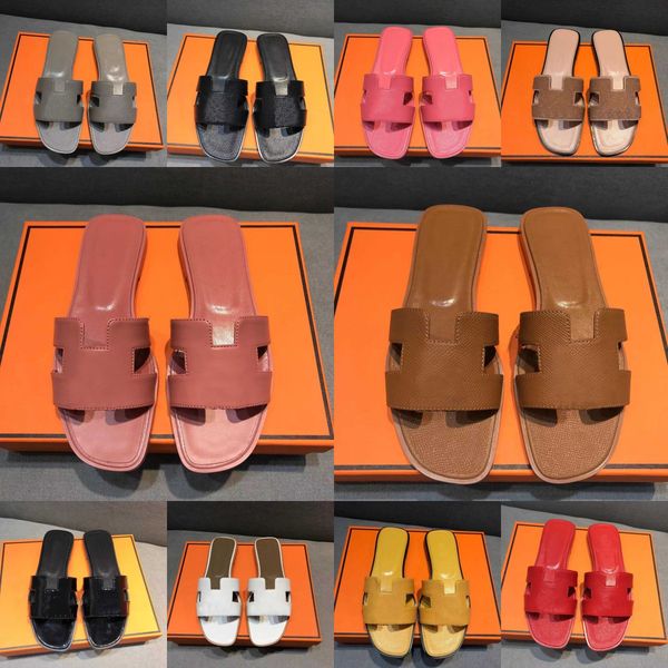 2023 hopping with box designer beach oran h sandals for women summer slides men casual luxury ladies classic flat leather solid beach slippe, Black
2023 hopping with box designer beach oran h sandals for women summer slides men casual luxury ladies classic flat leather solid beach slippe, Black