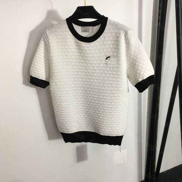 23ss womens designer clothing womens knits stereoscopic polka dot pit striped short-sleeved sweater womens clothes a1, White
23ss womens designer clothing womens knits stereoscopic polka dot pit striped short-sleeved sweater womens clothes a1, White