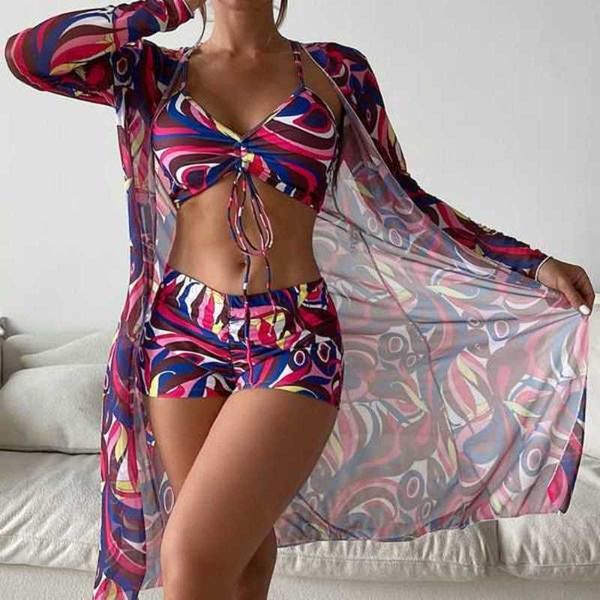 women's swimwear three piece swimsuit bikini long sleeve cover up 2023 summer push beach bathing suit 4 4ymnchim, White;black
women's swimwear three piece swimsuit bikini long sleeve cover up 2023 summer push beach bathing suit 4 4ymnchim, White;black