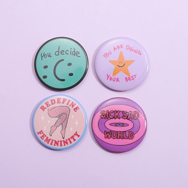 20pcs/lot cartoon round brooch pins cute letters cat badges elements lapel pin creative clothes hat bag accessories, Gray
20pcs/lot cartoon round brooch pins cute letters cat badges elements lapel pin creative clothes hat bag accessories, Gray