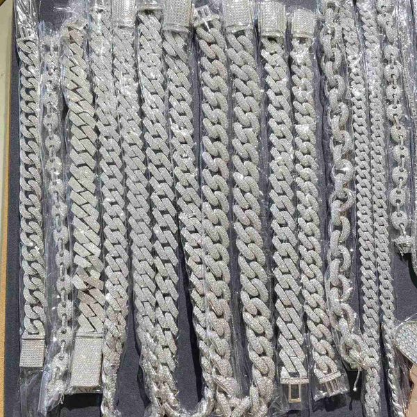 customized 5mm 6mm 8mm 12mm 20mm 22mm silver s925 moissanite diamond hip hop iced out cuban link
customized 5mm 6mm 8mm 12mm 20mm 22mm silver s925 moissanite diamond hip hop iced out cuban link