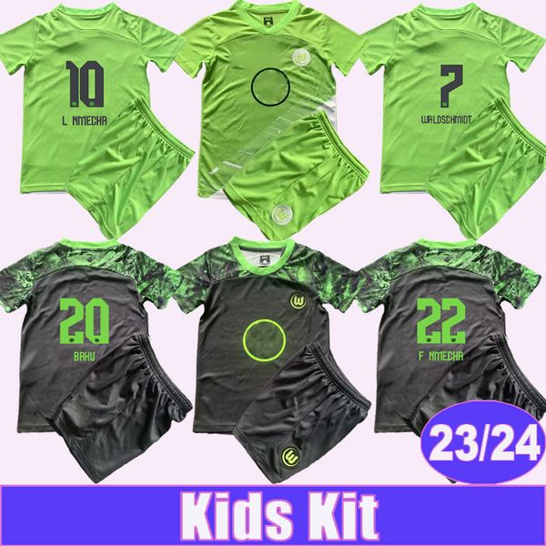 2023 24 wolfsburg kids kit soccer jerseys baku cozza l.nmecha arnold wind home away child suit football shirt short sleeves uniforms, Black
2023 24 wolfsburg kids kit soccer jerseys baku cozza l.nmecha arnold wind home away child suit football shirt short sleeves uniforms, Black