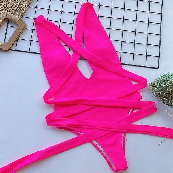 new swimwear set swimwear women's one-piece solid color lace up deep v open back one-piece swimwear
new swimwear set swimwear women's one-piece solid color lace up deep v open back one-piece swimwear