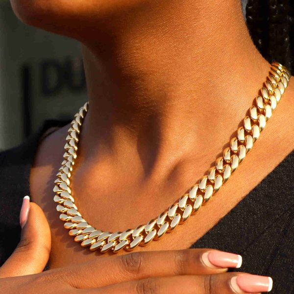 strands fashion chunky cuban chain choker necklace for women bling gold color miami link jewelry gift dropshipping 230613, Black
strands fashion chunky cuban chain choker necklace for women bling gold color miami link jewelry gift dropshipping 230613, Black
