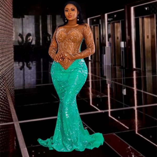 2023 may aso ebi green mermaid prom dress sequined lace evening formal party second reception birthday engagement gowns dresses robe de soir, Black
2023 may aso ebi green mermaid prom dress sequined lace evening formal party second reception birthday engagement gowns dresses robe de soir, Black