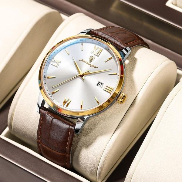wristwatches poedagar men's watches men wrist watch leather quartz sports waterproof male clock business box, Slivery;brown
wristwatches poedagar men's watches men wrist watch leather quartz sports waterproof male clock business box, Slivery;brown