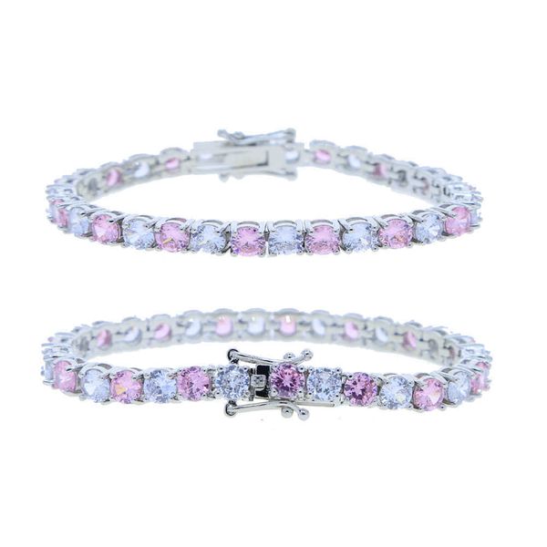 women fashion jewelry charm bracelets bangles 18k gold fine 5mm pink 5a zirconia tennis, Silver
women fashion jewelry charm bracelets bangles 18k gold fine 5mm pink 5a zirconia tennis, Silver