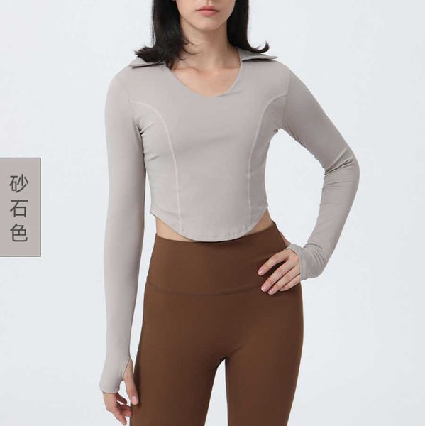 designer lululemens t shirt original tight yoga suit women's long sleeved running fast drying fitness suit t-shirt lapel v-shaped sport, White
designer lululemens t shirt original tight yoga suit women's long sleeved running fast drying fitness suit t-shirt lapel v-shaped sport, White