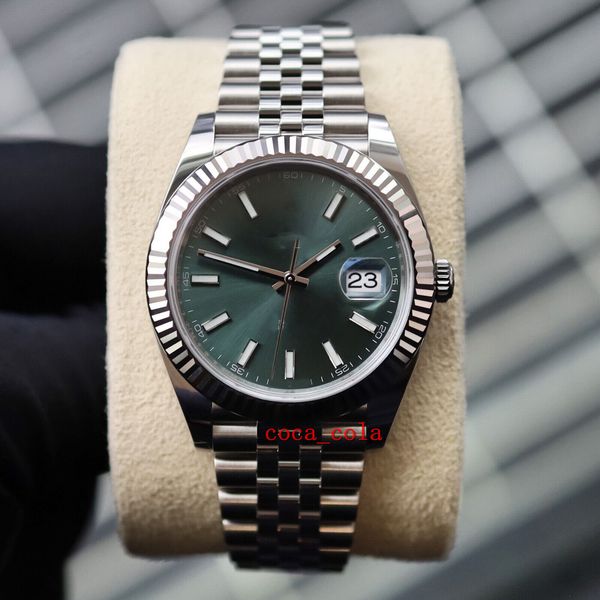 bp factory maker datejust 41mm mint green dial 2023 unworn jubilee full set sapphire automatic waterproof fashion men's watch, Slivery;brown
bp factory maker datejust 41mm mint green dial 2023 unworn jubilee full set sapphire automatic waterproof fashion men's watch, Slivery;brown