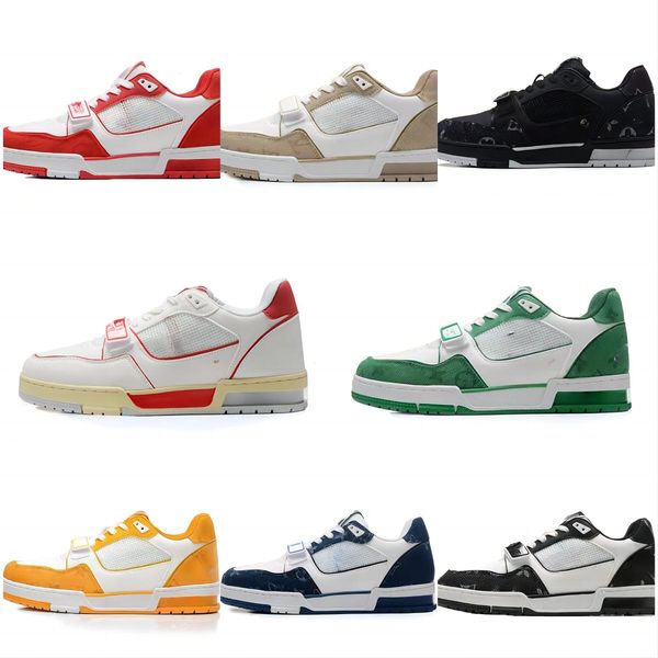 2023 designer sneaker virgil trainer casual shoes calfskin leather abloh white green red blue letter overlays platform fashion low, Black
2023 designer sneaker virgil trainer casual shoes calfskin leather abloh white green red blue letter overlays platform fashion low, Black