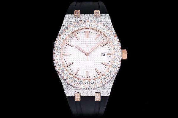diamond watch men watches 316l steel strap sapphire glass lens waterproof cz diamond fully automatic mechanical movement 42mm*12mm, Slivery;brown
diamond watch men watches 316l steel strap sapphire glass lens waterproof cz diamond fully automatic mechanical movement 42mm*12mm, Slivery;brown