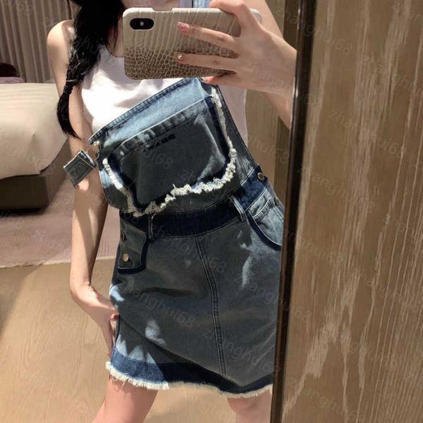 23ss women dress womens designer clothing summer dresses breast embroidered pocket heavy wash denim suspenders dress womens clothing a1, Black;gray
23ss women dress womens designer clothing summer dresses breast embroidered pocket heavy wash denim suspenders dress womens clothing a1, Black;gray