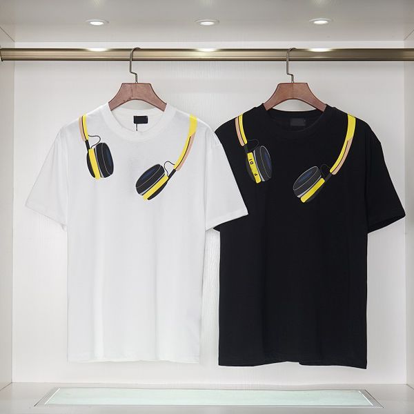 

23ss Designer Men's T-Shirts Women fashion Shirts 5A Summer Casual Short Sleeve Man Tee Woman Clothing Asian Size, Black