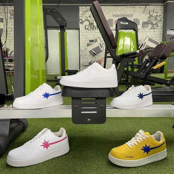 2023 starwalk same style heightened niche flat sole shoes genuine leather student men's and women's lightning star small white sho, Black
2023 starwalk same style heightened niche flat sole shoes genuine leather student men's and women's lightning star small white sho, Black