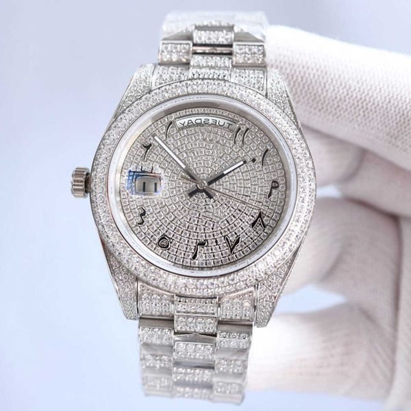 wristwatches diamond watch mens automatic mechanical watch 41mm with diamond-studded steel fashion busins wristwatch braceletouzm, Silver
wristwatches diamond watch mens automatic mechanical watch 41mm with diamond-studded steel fashion busins wristwatch braceletouzm, Silver