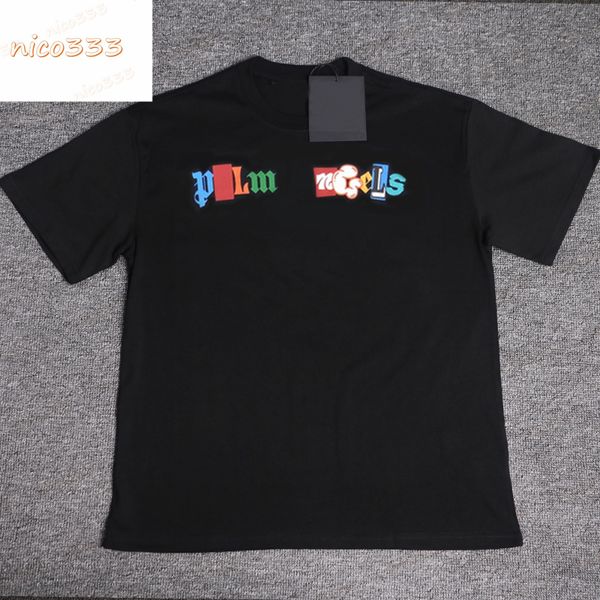 23ss new t shirt colorful cartoon letter print pattern cotton round neck loose versatile street men women short sleeve, White;black
23ss new t shirt colorful cartoon letter print pattern cotton round neck loose versatile street men women short sleeve, White;black