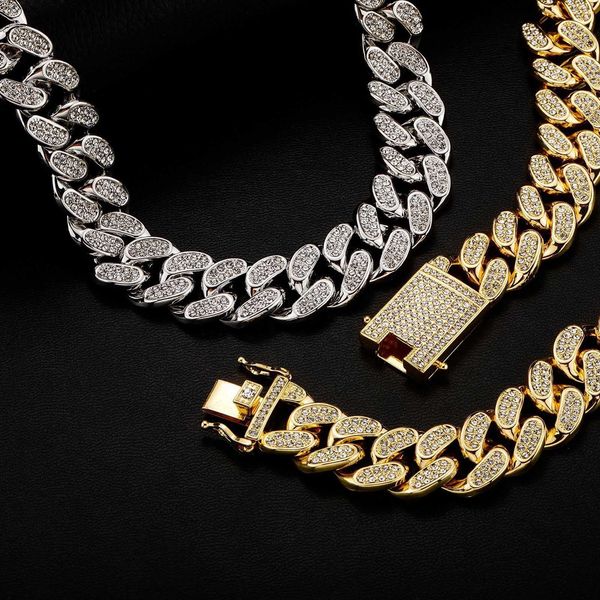 hiphop bling jewelry 20mm diamond iced out collana 18k cuban link chain necklace rapper 18 inches for men women, Silver
hiphop bling jewelry 20mm diamond iced out collana 18k cuban link chain necklace rapper 18 inches for men women, Silver