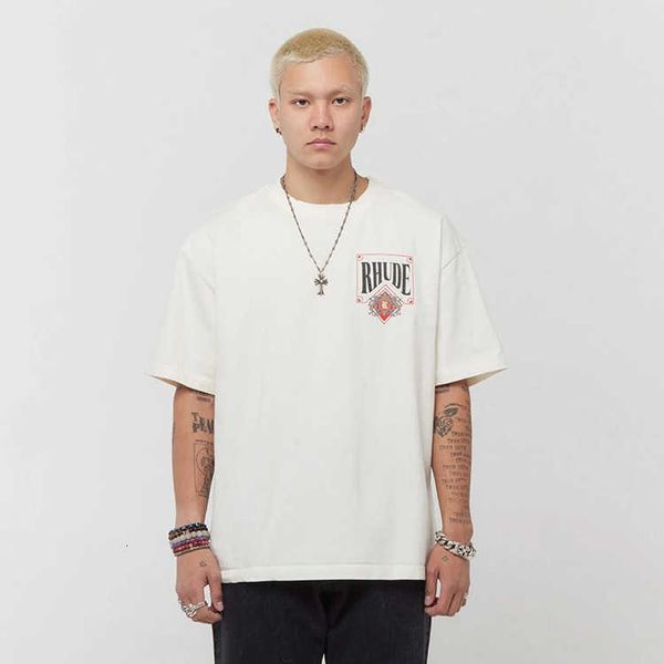 men's t-shirts craftsmanship rhudes summer fashion designer rhude american card poker letter print high street loose casual couple roun, White;black
men's t-shirts craftsmanship rhudes summer fashion designer rhude american card poker letter print high street loose casual couple roun, White;black