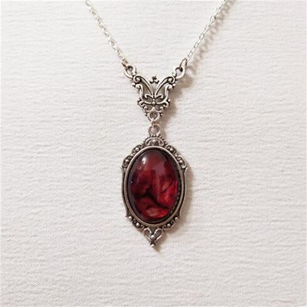 gothic charm oval pendant necklace women's halloween vampire relief witch jewelry retro choke ring ae938, Silver
gothic charm oval pendant necklace women's halloween vampire relief witch jewelry retro choke ring ae938, Silver