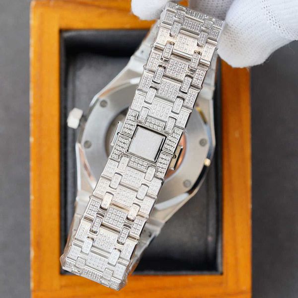 wristwatch handmade diamond mens watch automatic mechanical watch sapphire with diamond-studded steel 40mm montre de luxe busins wristwatch7, Silver
wristwatch handmade diamond mens watch automatic mechanical watch sapphire with diamond-studded steel 40mm montre de luxe busins wristwatch7, Silver