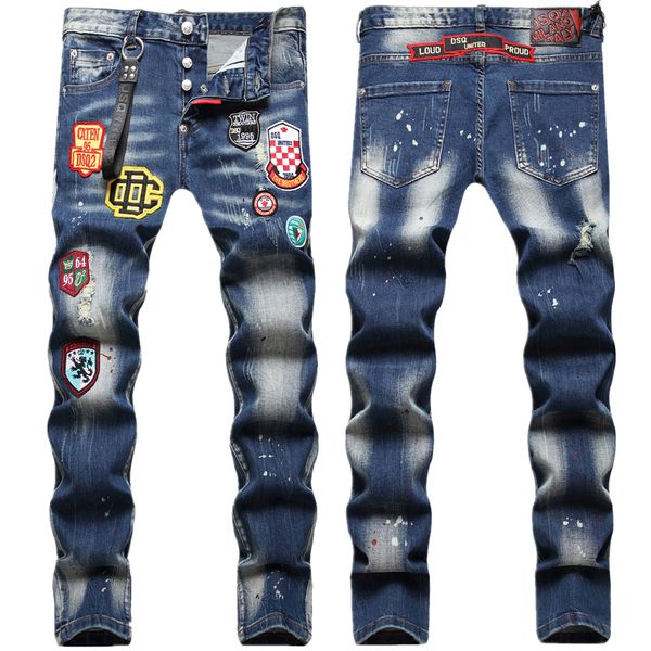 dsq2 men cool guy jeans blue classic man hip hop rock moto mens casual design ripped skinny denim biker dsq jeans 1071 big size 40
dsq2 men cool guy jeans blue classic man hip hop rock moto mens casual design ripped skinny denim biker dsq jeans 1071 big size 40