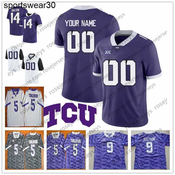 custom tcu horned frogs football any name number white purple 1 jalen reagor 10 michael collins 15 max duggan 24 darwin barlow jersey, Black;red
custom tcu horned frogs football any name number white purple 1 jalen reagor 10 michael collins 15 max duggan 24 darwin barlow jersey, Black;red