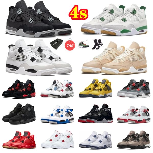 new 4 4s men women basketball shoes jumpman red thunder sail black cat white oreo pure money infrared military metallic purple cool grey mot
new 4 4s men women basketball shoes jumpman red thunder sail black cat white oreo pure money infrared military metallic purple cool grey mot
