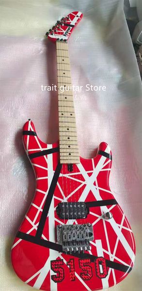 upgraded edward van halen 5150 white stripe red electric guitar floyd rose tremolo bridge, locking nut, maple neck & fingerboard
upgraded edward van halen 5150 white stripe red electric guitar floyd rose tremolo bridge, locking nut, maple neck & fingerboard