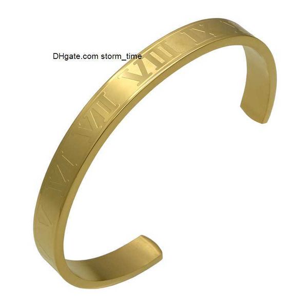 cuff roman numerals bracelets wide and thin version of the same star couple bracelet fashion opening titanium steel bracelet jewelry, White
cuff roman numerals bracelets wide and thin version of the same star couple bracelet fashion opening titanium steel bracelet jewelry, White